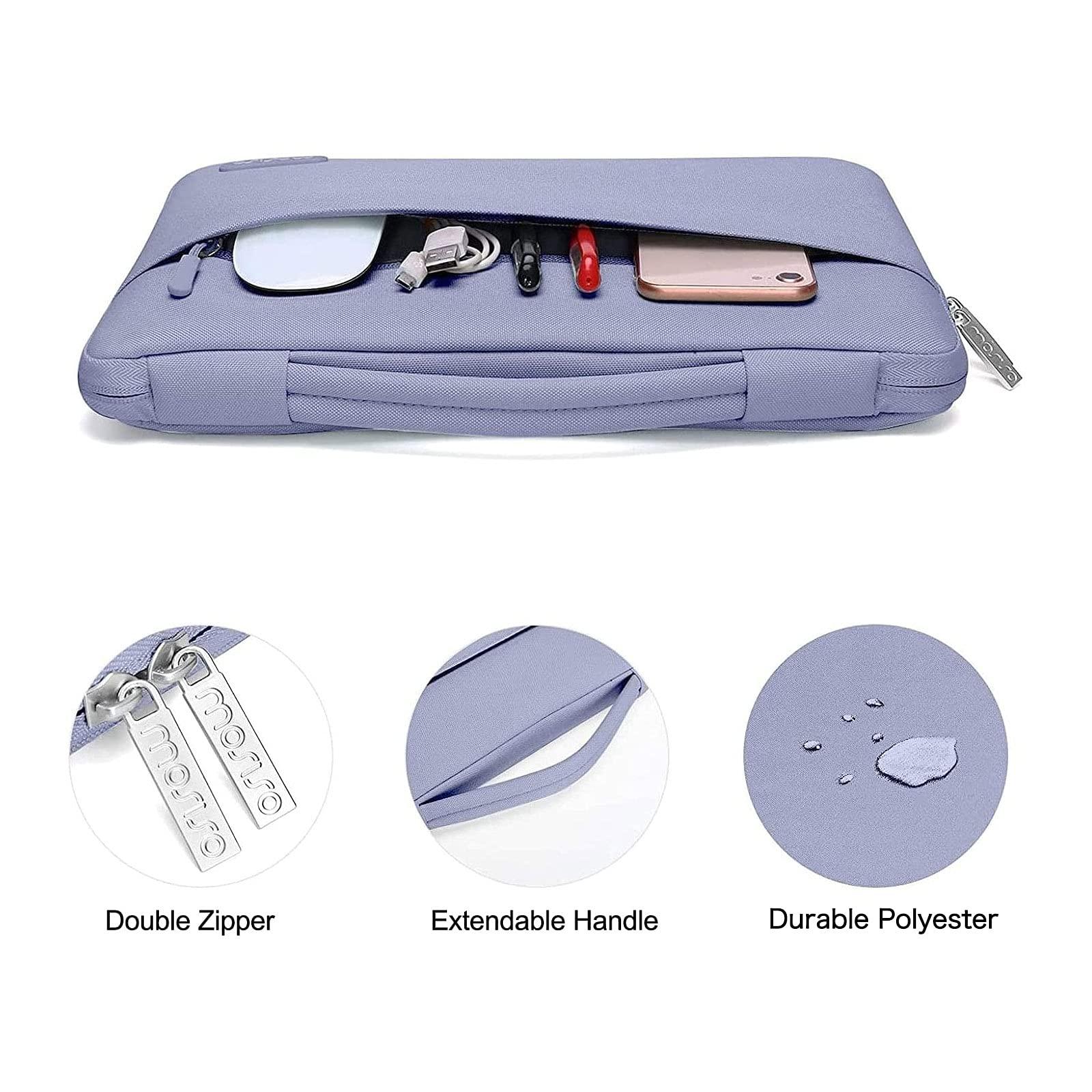 MOSISO MOSISO Compatible with MacBook Air 13 inch Case (A1369 A1466, Older Version 2010-2017 Release), Plastic Hard Shell Case & Sleeve Bag & Keyboard Cover & Webcam Cover & Screen Protector, Lavender Gray