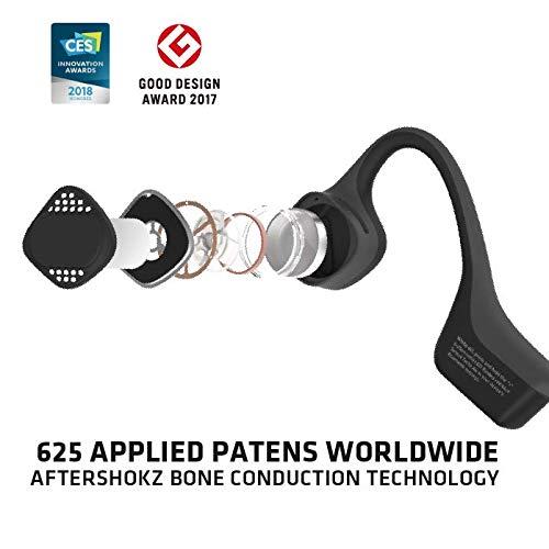 Aftershokz AfterShokz Air Bone Conduction Wireless Bluetooth Headphones, Slate Grey