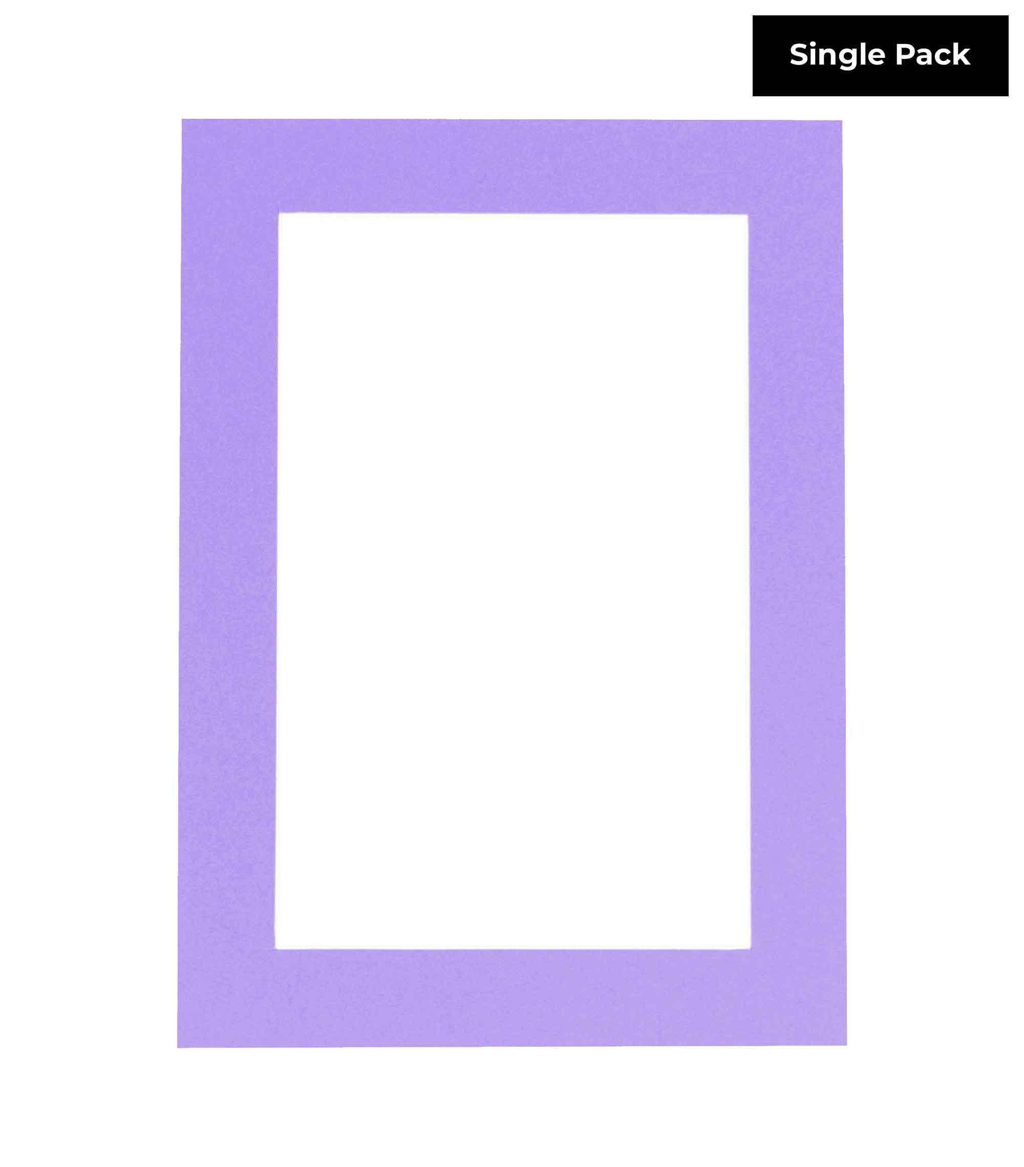 Poster Palooza 27x39 Mat Bevel Cut for 24x36 Photos - Acid Free Light Purple Precut Matboard - For Pictures, Photos, Framing - 4-ply Thickness