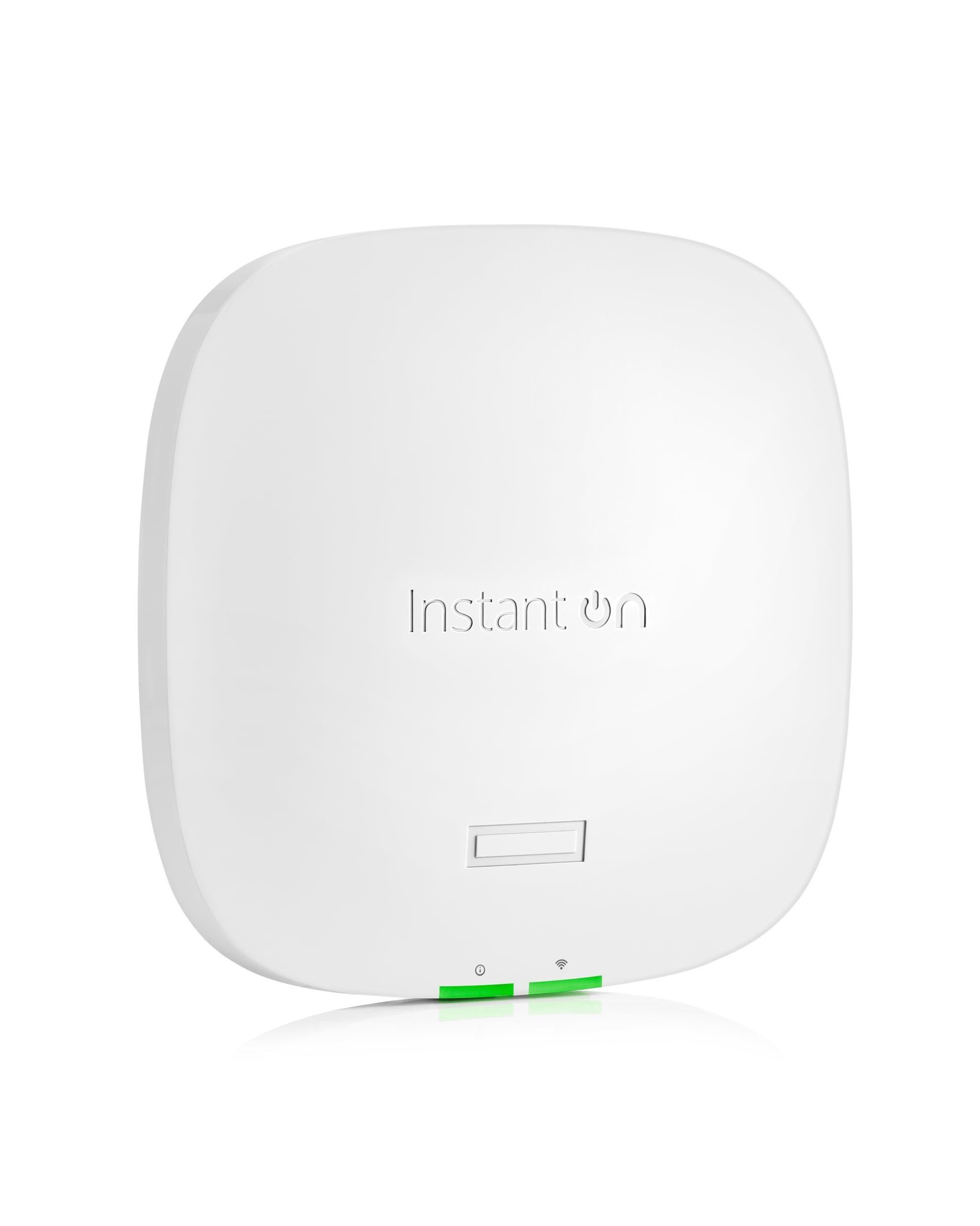 Aruba a Hewlett Packard Enterprise company HPE Networking Instant On Access Point AP32 2x2 WiFi 6E Indoor Wireless Access Point | Secure, Tri-Band, Future Ready | Power Source Not Included | US Model (S1T22A)