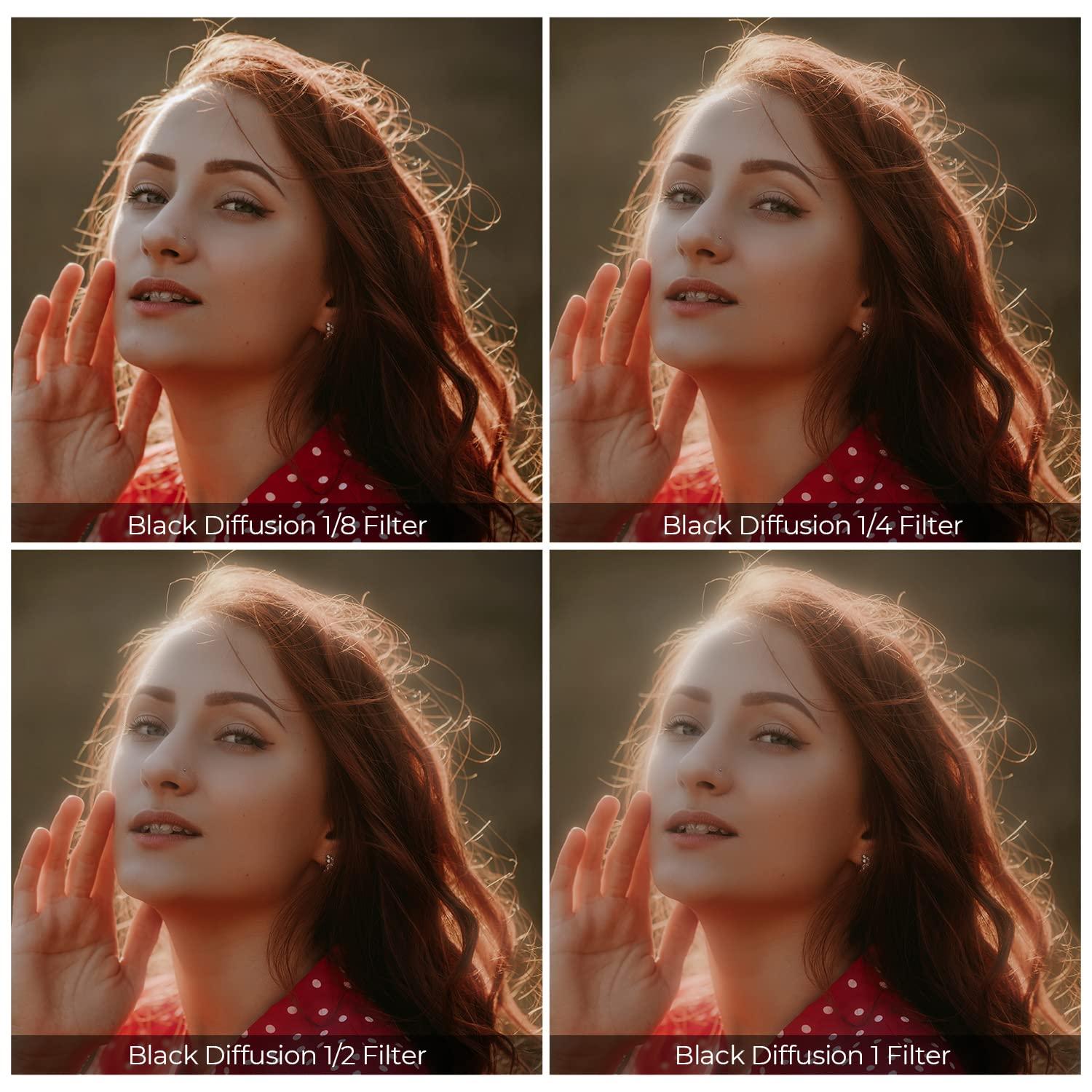 K&F Concept K&F Concept 77mm Black Diffusion 1/4 Filter Waterproof Mist Cinematic Effect Filter with 24 Multi-Layer Coatings for Video/Vlog/Portrait Photography (D-Series)