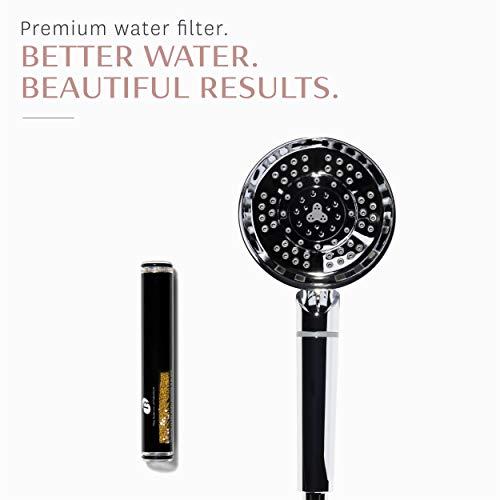 T3 Micro T3 Source Hand-Held Showerhead | Adjustable Hand Held Chrome Shower Head with Chlorine Filter | Mineral Filter Reduces Free Chlorine and Hydrogen Sulfide