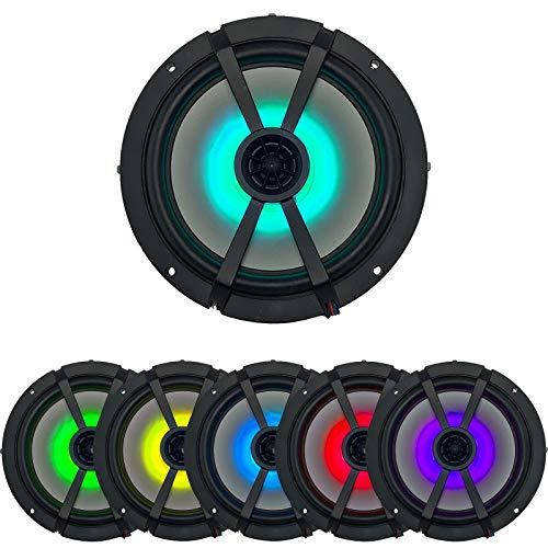 KICKER Kicker LED White OEM Replacement Marine 6.5" 4 Ohm Coaxial speaker Bundle - 4 Speakers