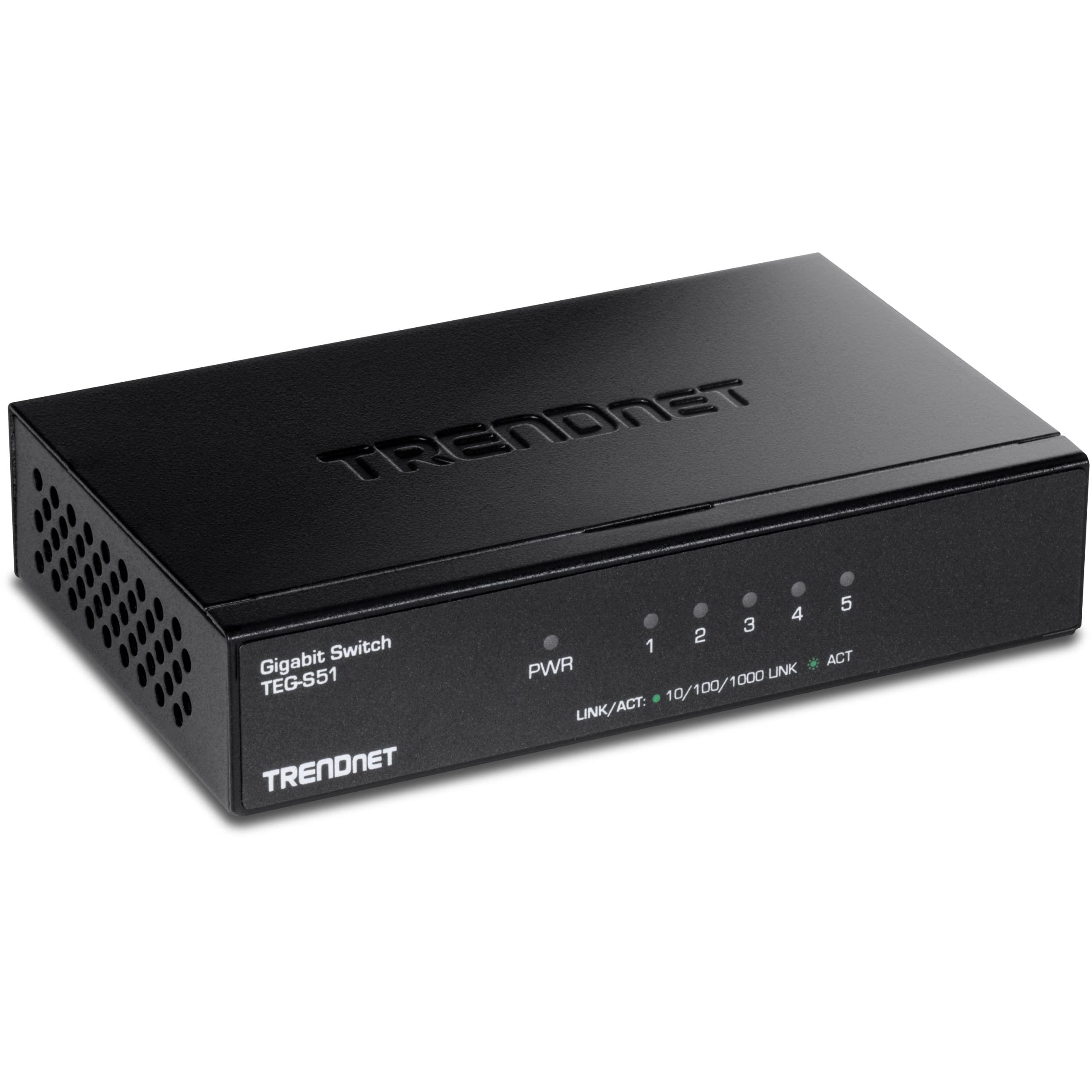 TRENDnet TRENDnet 8-Port and 5-Port Gigabit Desktop Switches Bundle | TEG-S83 + TEG-S51