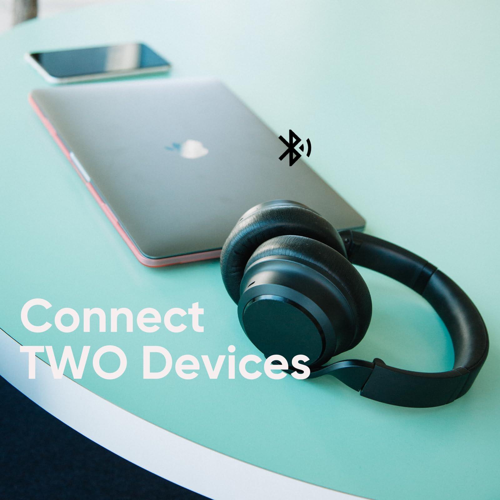 Wyze Lifestyle Wyze Headphones Noise Cancelling, Wireless Over Ear Bluetooth Headphones with Mic, Alexa Built-in, HiFi Sound, Transparency Mode for Travel Home Office, Custom EQ via Wyze App