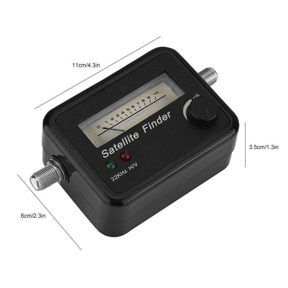 Miskall Satellite Signal Finder Digital Satellite White On Black Abs Mental 9502 Satellite Finder with Black Background and White Sat Finder 13 18V Dc Satellite Finder