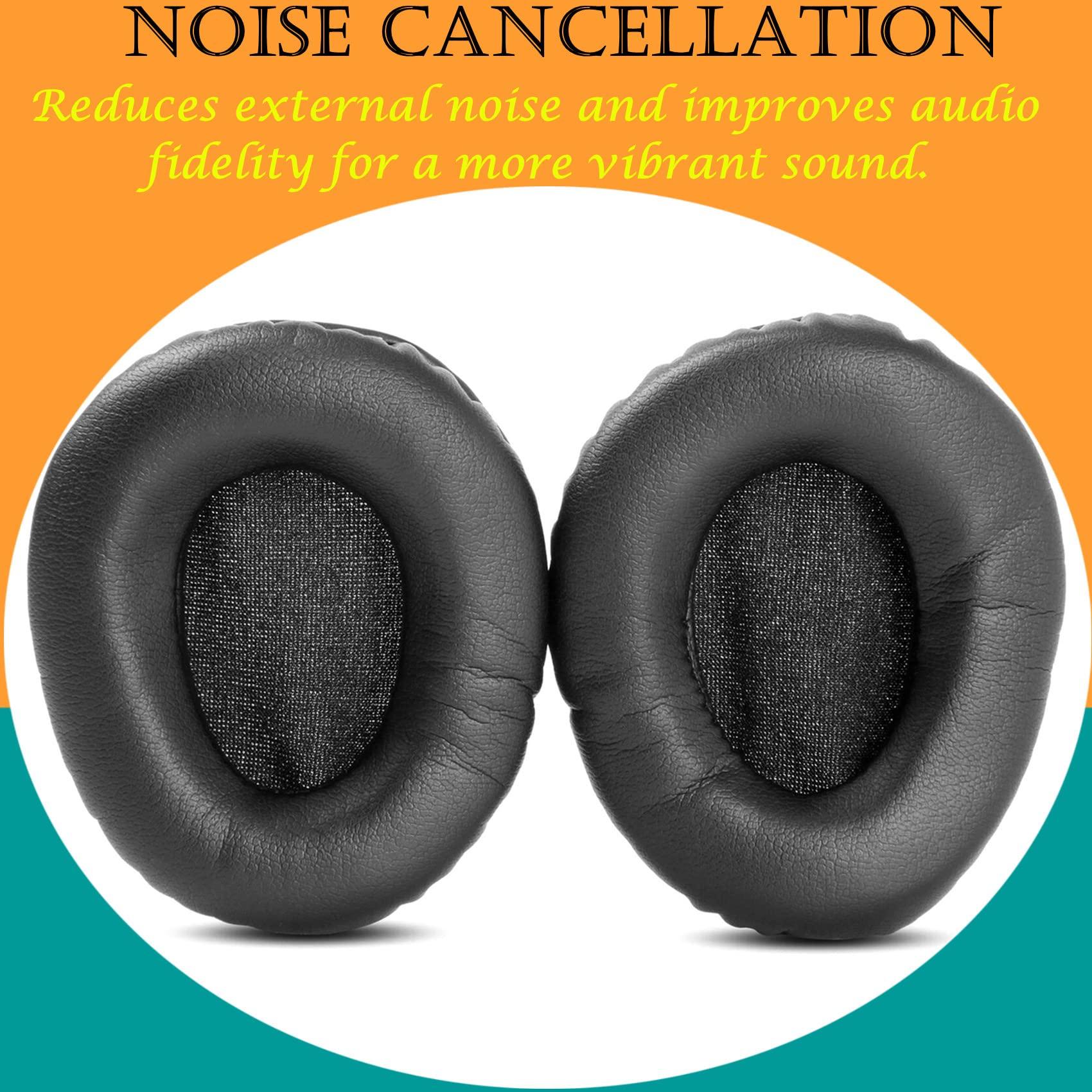 TaiZiChangQin TaiZiChangQin HA-NC250 Ear Pads Cushions Replacement Compatible with JVC HA-NC250 HA-NC260 HA NC250 NC260 Headphone (Protein Leather Earpads)