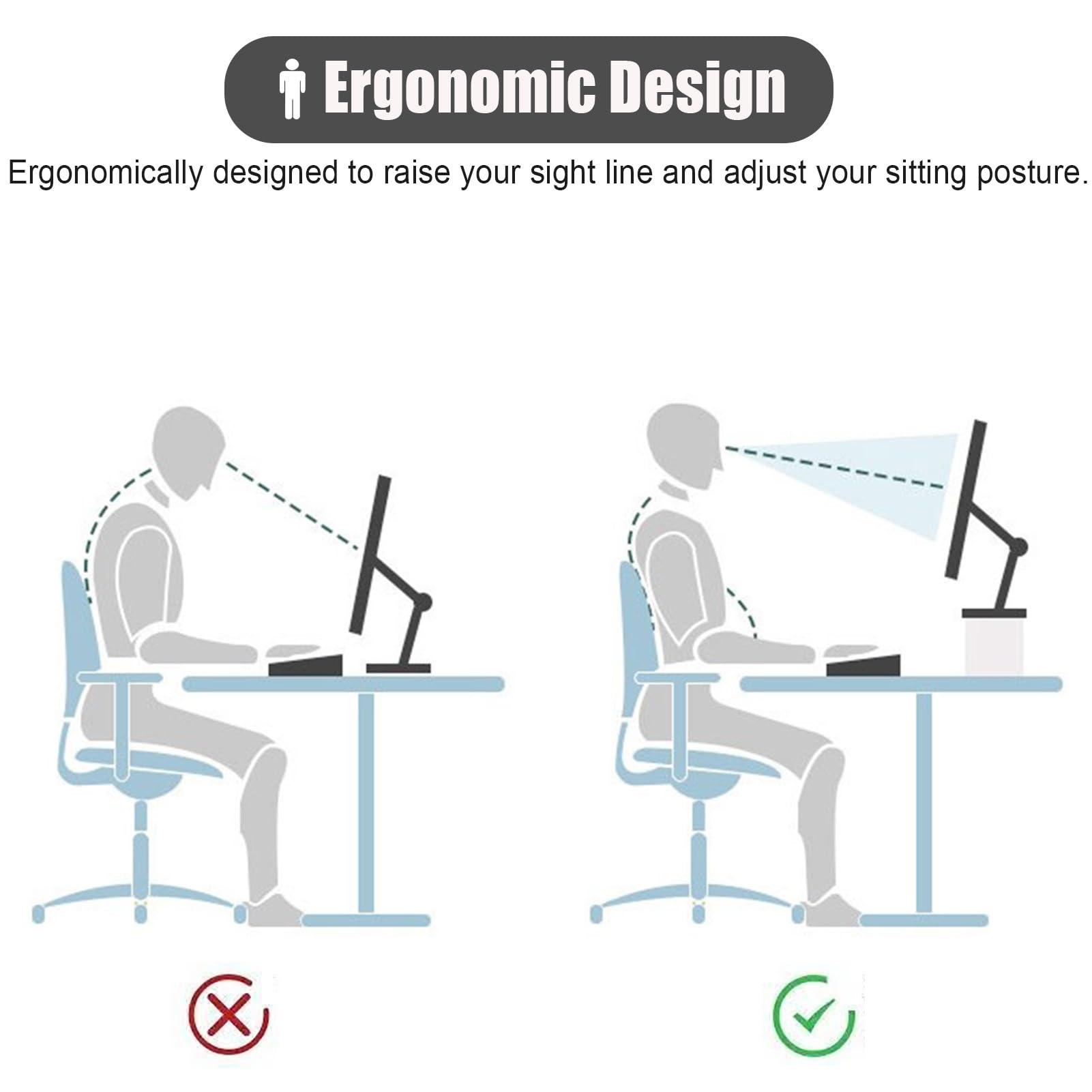 ZIMGOD ZIMGOD Corner Monitor Stand Pink Corner Monitor Stand for Office, Wood Computer Laptop Risers Save Space, Ergonomic Triangular Monitors Storage Shelf, Easy to Clean(6.5cm (2 1/2"))