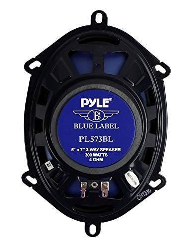 Pyle Pyle 4 New PL573BL 5x7 600 Watts 3-Way Car Coaxial Speakers Stereo Blue Four