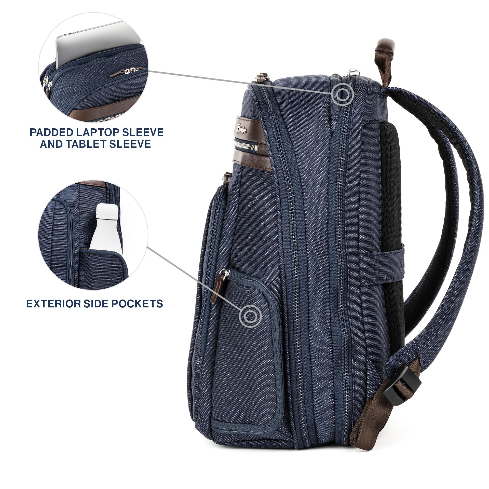 Travelpro Travelpro Platinum Elite Business Laptop Travel Backpack, Fits up to 16 Inch Laptop, Water Resistant, Men and Women, True Navy Blue