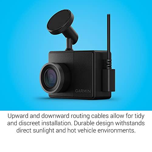 Garmin Garmin Dash Cam 57, 1440p and 140-degree FOV, Monitor Your Vehicle While Away w/ New Connected Features, Voice Control, Compact and Discreet, Includes Memory Card