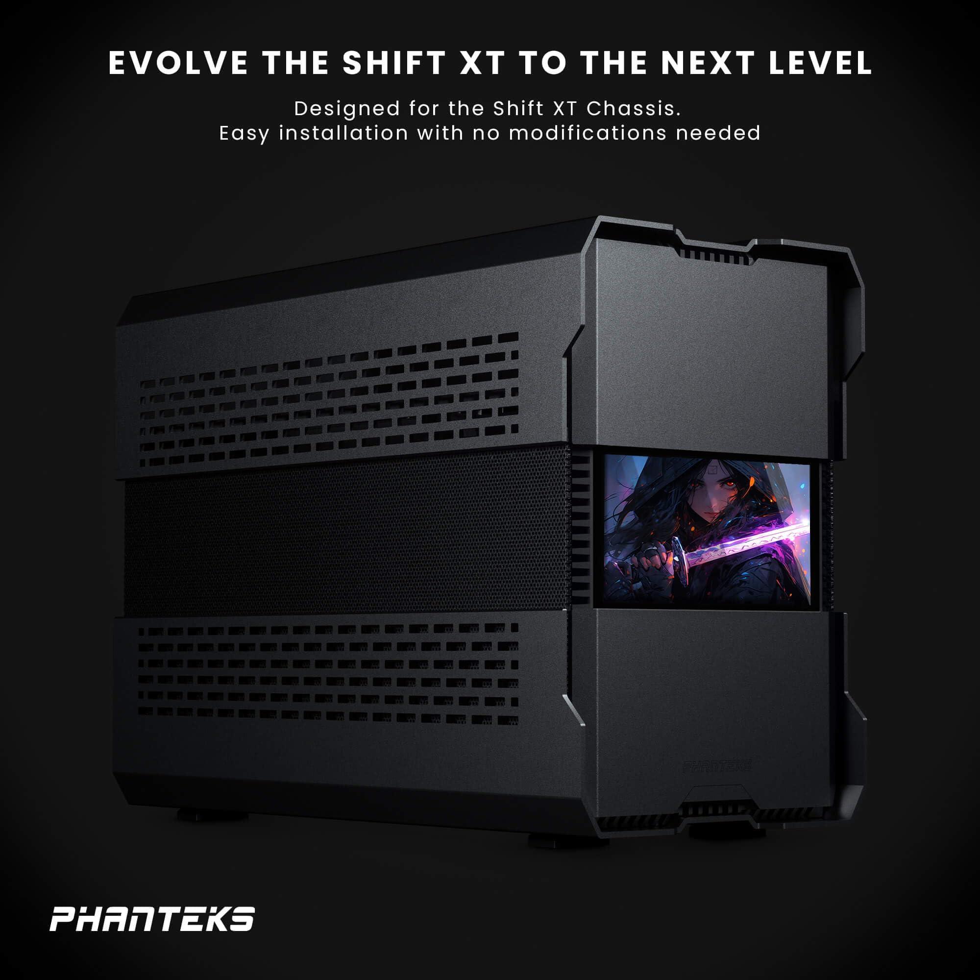 Phanteks Phanteks (PH-ES120XT_LCD_BK01 Shift XT 5.5 Hi-Res Display, Designed for Shift XT, 60hz Refresh Rate, 2160x1440 IPS Panel with LED backlighting, 99% sRGB Support, Plug and Play, HDMI, Black