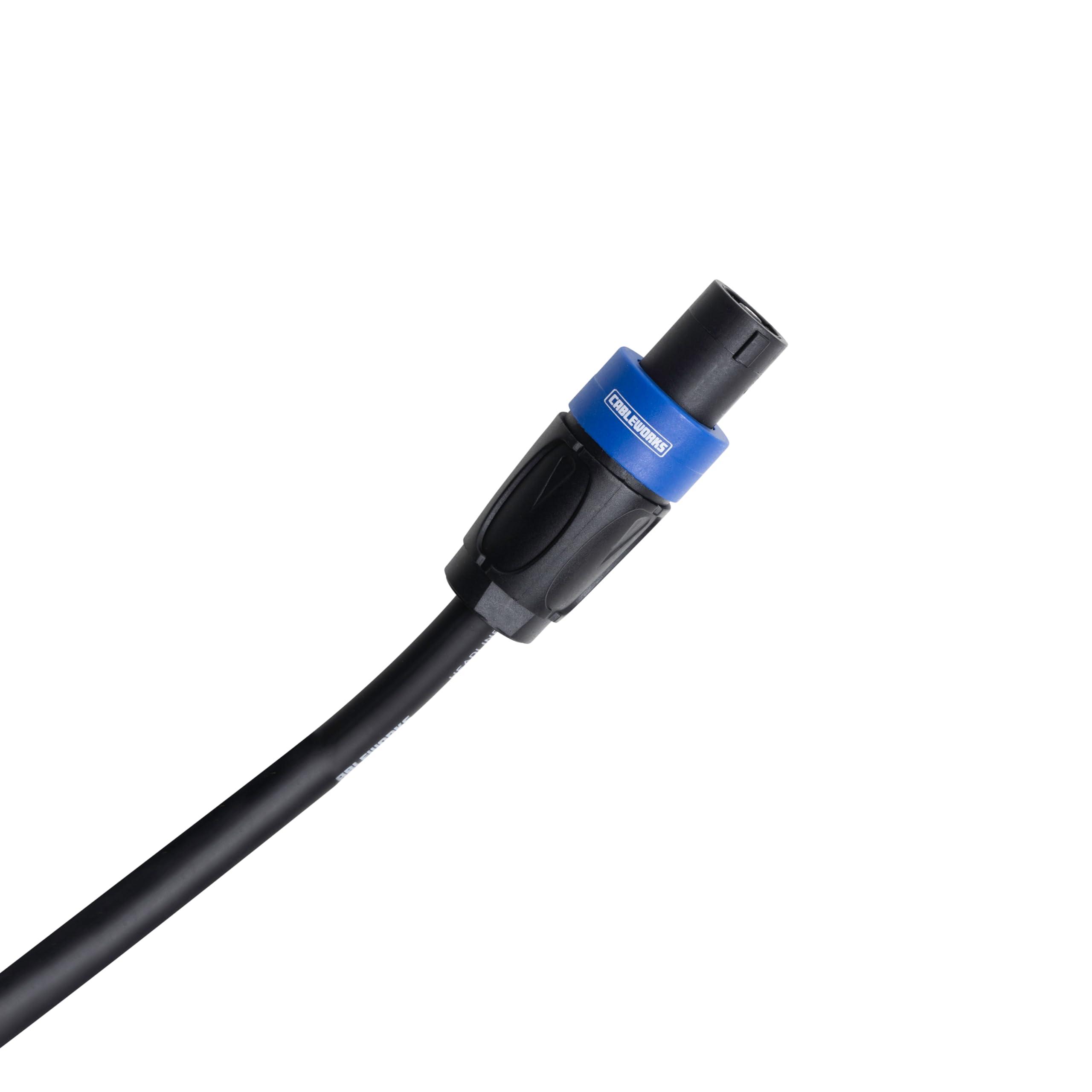 Gator Cableworks By Gator Cases Composer Series Deluxe 50 Foot Twist Lock Connector to Twist Lock Connector Speaker Cable; (GCWC-SPK-50-2TL)