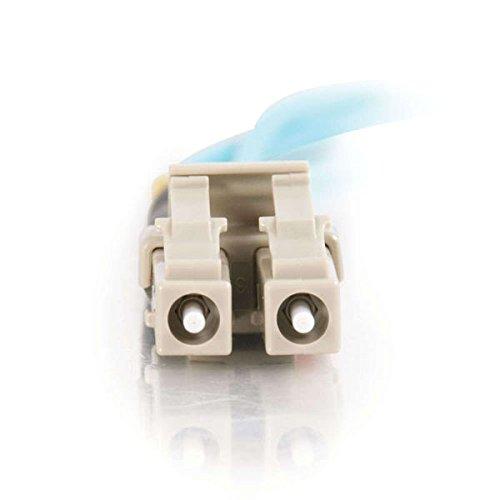 C2G C2G 01112 OM3 Fiber Optic Cable - LC-LC 10Gb 50/125 Duplex Multimode PVC Fiber Cable, Aqua (19.7 Feet, 6 Meters)