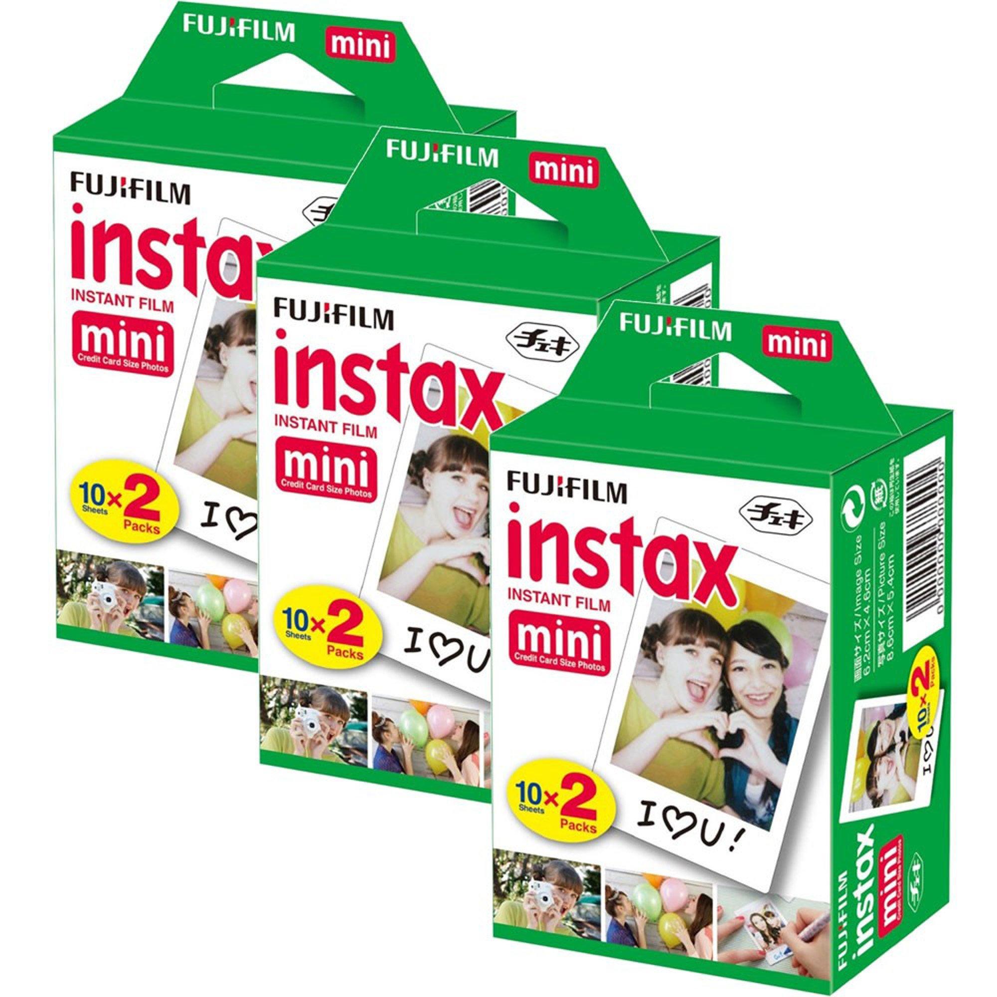 Fujifilm Fujifilm Instax Mini 8 Camera Accessory KIT Includes - Fuji Instant Film Sheets Premium Over 60 PCS Bundle Instax Mini 8 Films (60 Sheets)