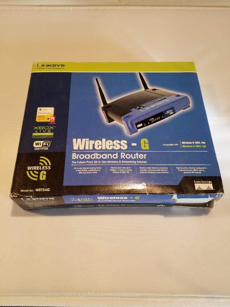 Linksys Linksys WRT54G Wireless-G Broadband Router 2.4 GHz 54 Mbps (Renewed)