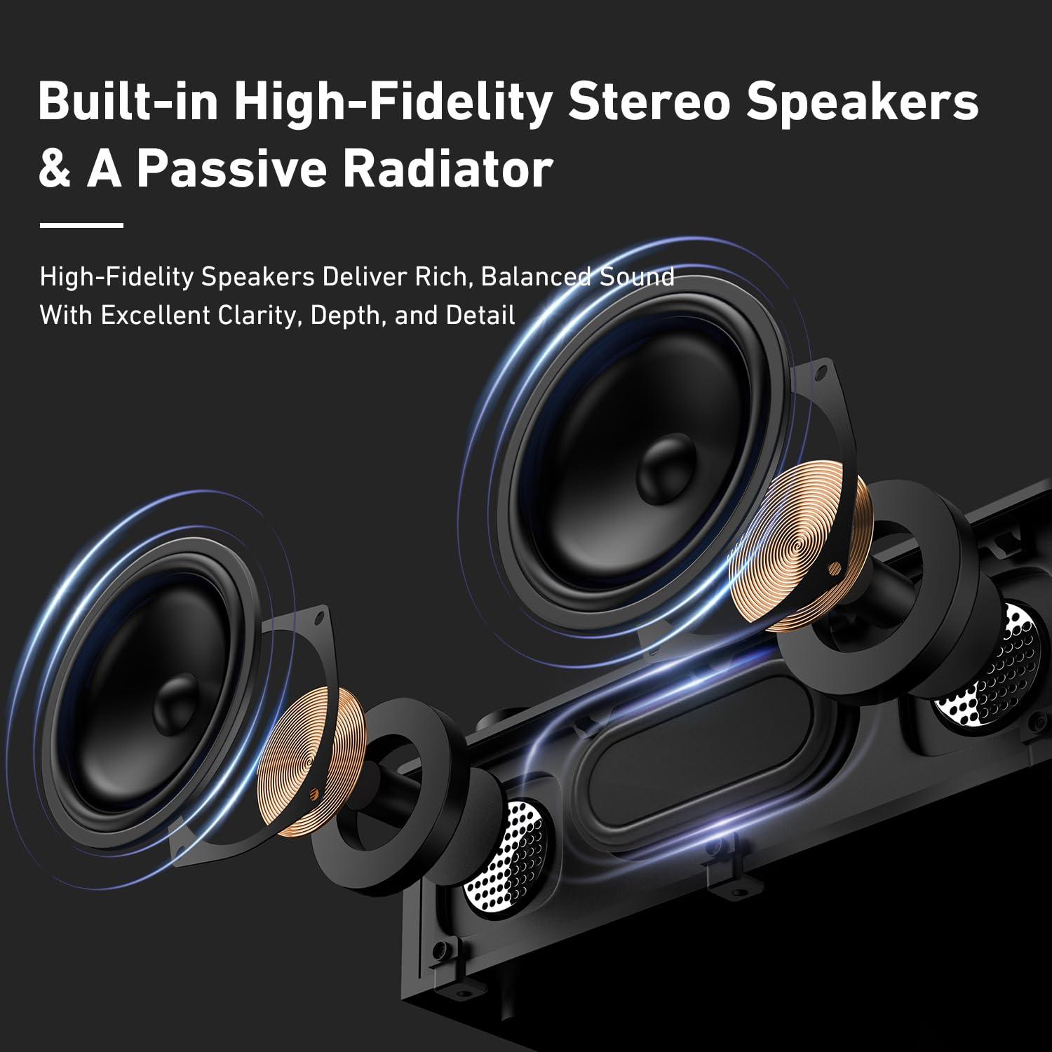 MYKESONIC MYKESONIC Fully Automatic Record Player, Bluetooth Belt Drive Vinyl Turntable, Magnetic AT-3600L Cartridge, Bluetooth in & Out, Hi-Fi Stereo Speakers, Aux in Headphone, RCA Out, Anti-Resonance - Black