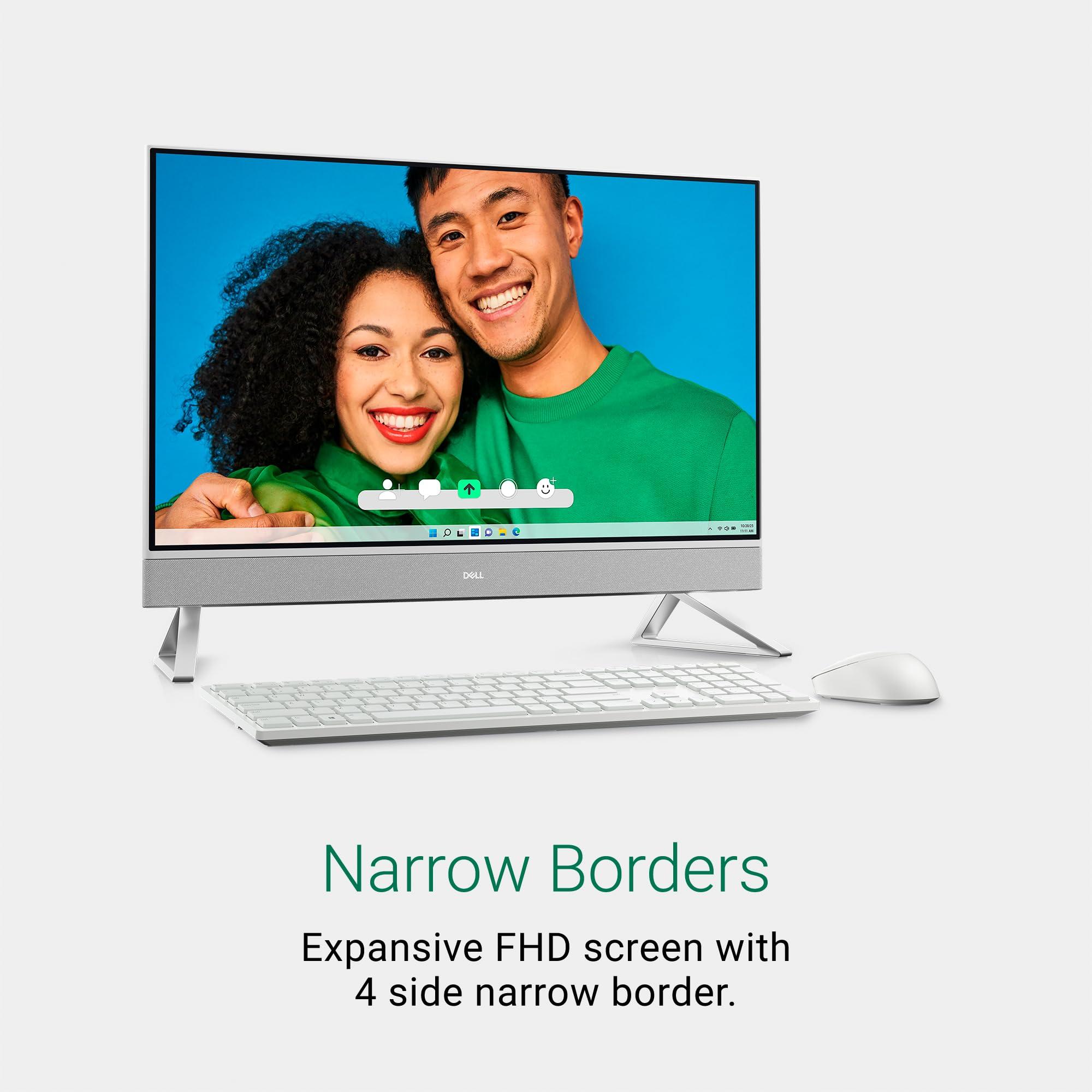 Dell Dell Inspiron 7730 All in One Desktop - 27-inch FHD (1920 x 1080) Display, Intel Core 5-120U, 16GB DDR4 RAM, 512GB SSD, Intel Graphics, Windows 11 Home, Onsite Service - White