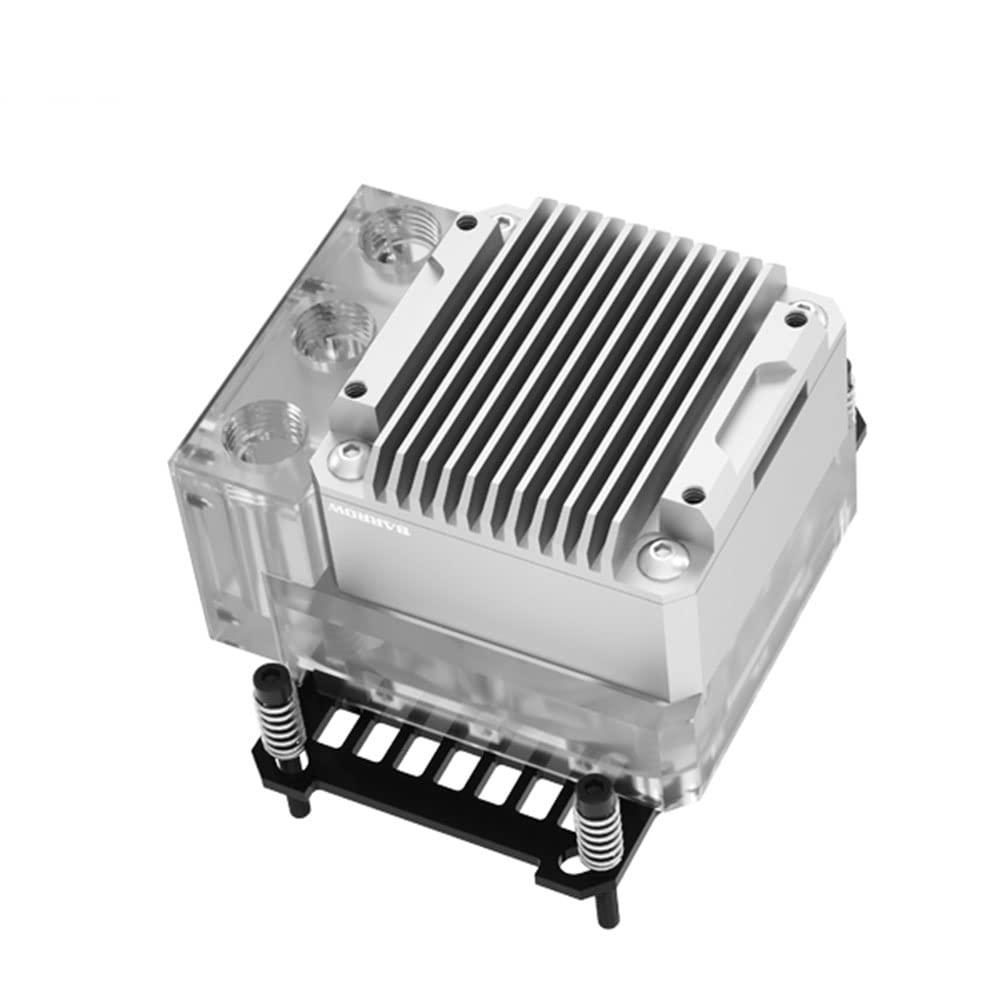 Barrow Barrow CPU Water Block Water Tank PWM Pump Integrated Watercooler Small Case Kit for Intel AMD (for Silver AMD)