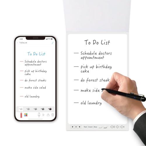 Ophayapen Ophayapen Digital Smart Pen+Small Notepad, Real-time Sync for Digitizing, Storing, and Sharing Paper Notes, Ideal for Note Taking, Drawing, Classroom, Meetings, Compatible with Android and iOS