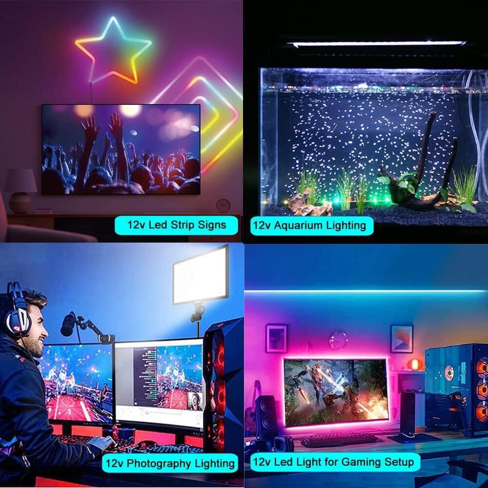 AspenTek AspenTek 12V Power Supply with Switch for Led String Light, Led Strip Light, Neon Sign, Under Cabinet Lighting, DC 12V CCTV Camera,Output 2A, 24 Watt Max