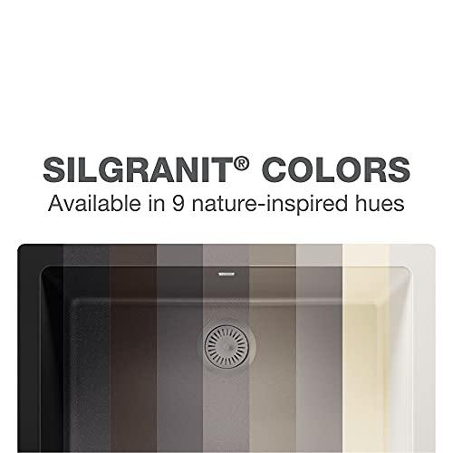 BLANCO BLANCO 441282 Diamond Silgranit 70/30 Double Bowl Drop-in/Undermount Kitchen Sink, 33'' x 22'' x 9-1/2'', Truffle