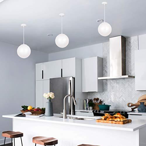 Sea Gull Lighting Sea Gull Lighting 6024-15 Leo Globe Pendant Hanging Modern Fixture, One - Light, White