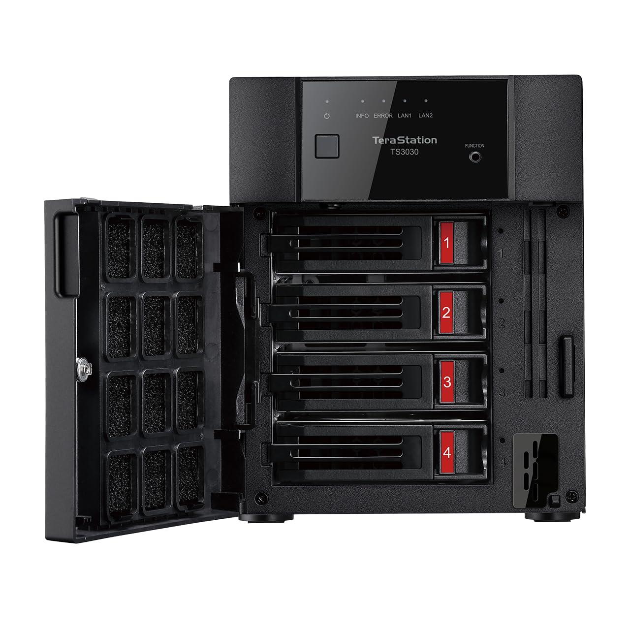 BUFFALO BUFFALO TeraStation 3430DN 4-Bay 8TB (2x4TB) Desktop Small-Med Business NAS w/Hard Drives Included