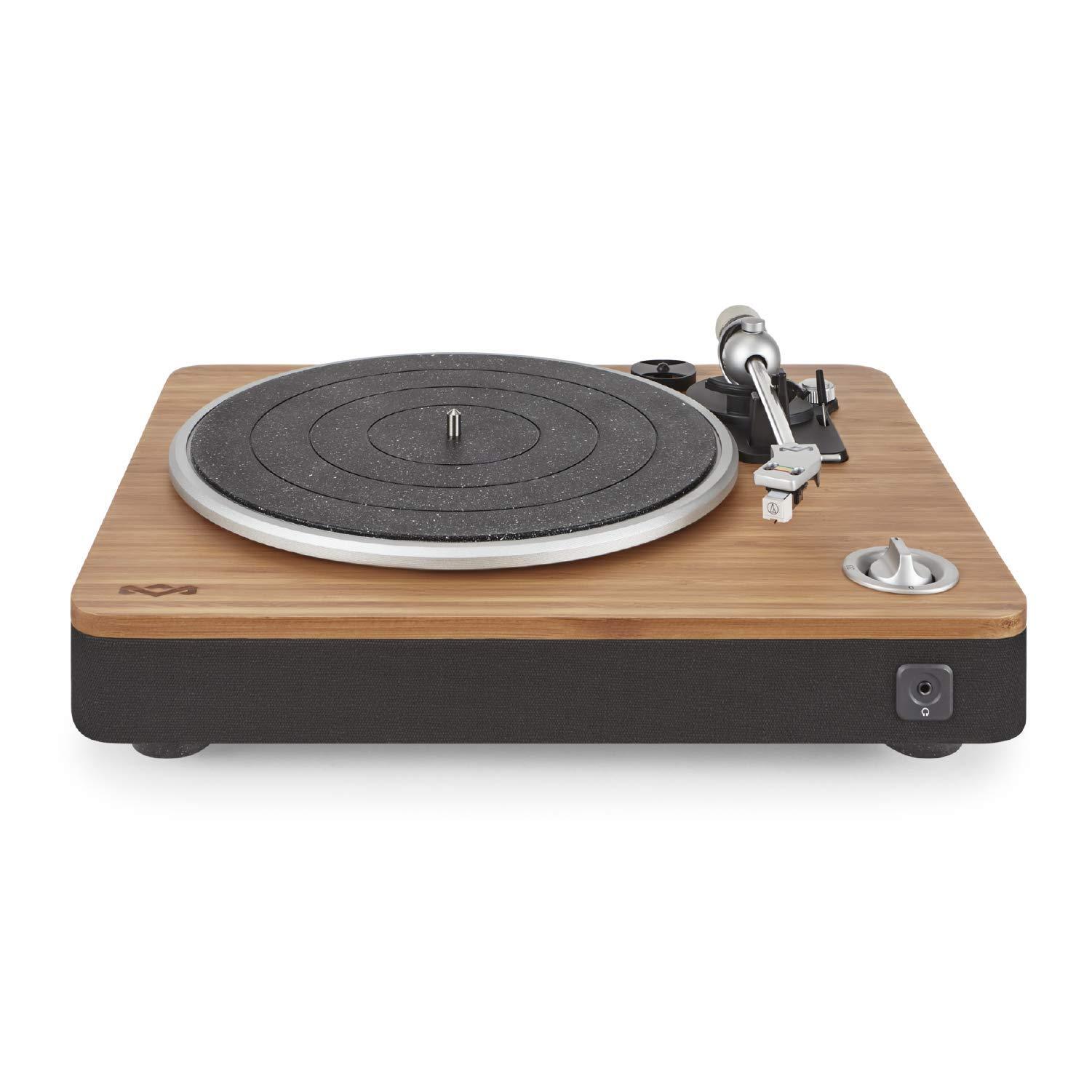 House of Marley House of Marley Stir It Up Turntable, Vinyl Record Player with 2 Speed Belt Drive for 33/45 RPM, Built in Pre-Amp, Headphone Jack and Made from Sustainable Materials. for Wired Speakers Only