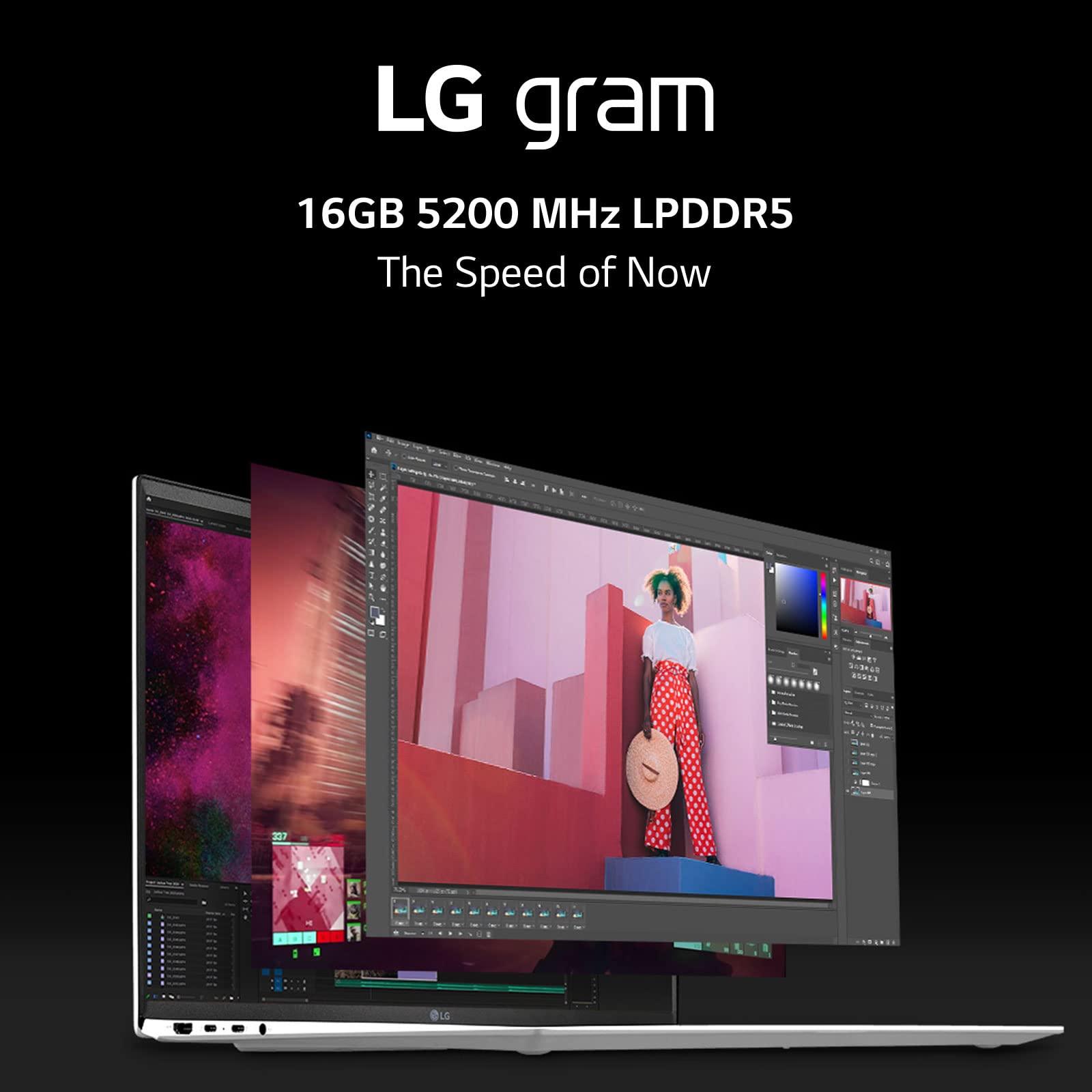 LG LG gram 16T90Q 2-in-1 Tablet Laptop, 16" (1920 x 1200) IPS Display, Intel Evo 12th Gen i7 1260P Processor, 16GB LPDDR5, 2TB NVMe SSD, FHD Webcam, WiFi 6E, Thunderbolt 4, Windows 11, Silver