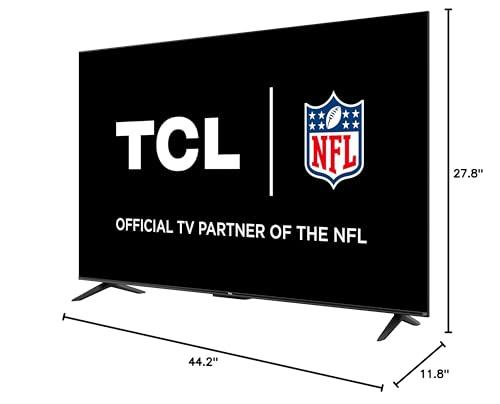 TCL TCL 50\" Class 4-Series 4K UHD HDR Smart Roku TV 50S455 2022, Black