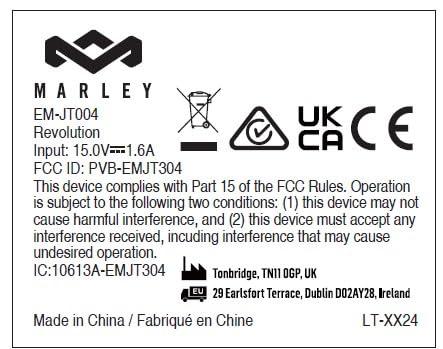 Marley House of Marley Revolution Wireless Turntable - Bluetooth Record Player, 3-Speed Sustainably Made Vinyl Player, Easy Set Up Home Turntables for Vinyl Records with Dust Cover