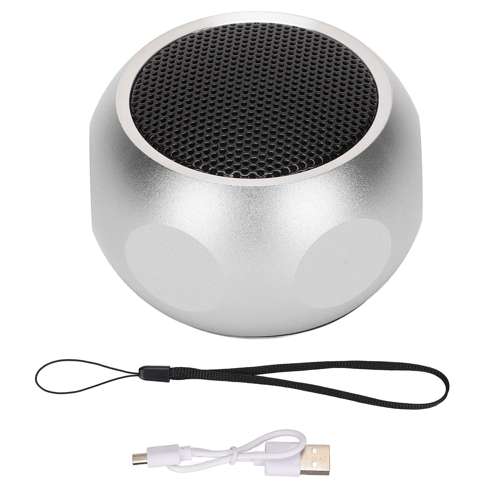 Wisoqu Speaker, 5.0 4W Aluminum Alloy Mini Portable Outdoor Speaker Cute Delicate Speaker for Shower Bike Car Travel, with Lanyard (#4)