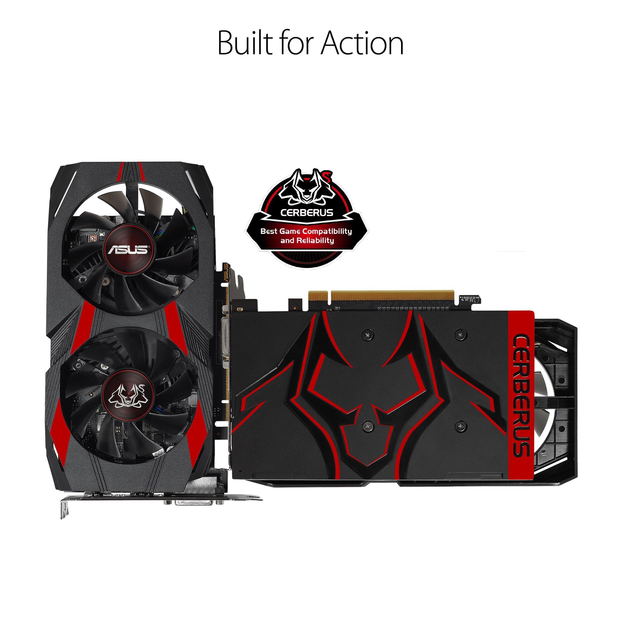ASUS ASUS Geforce GTX 1050Ti 4GB ROG Strix OC Edition HDMI 2.0 DP 1.4 Gaming Graphics Card (STRIX-GTX1050TI-O4G-GAMING) Graphic Cards (Renewed)