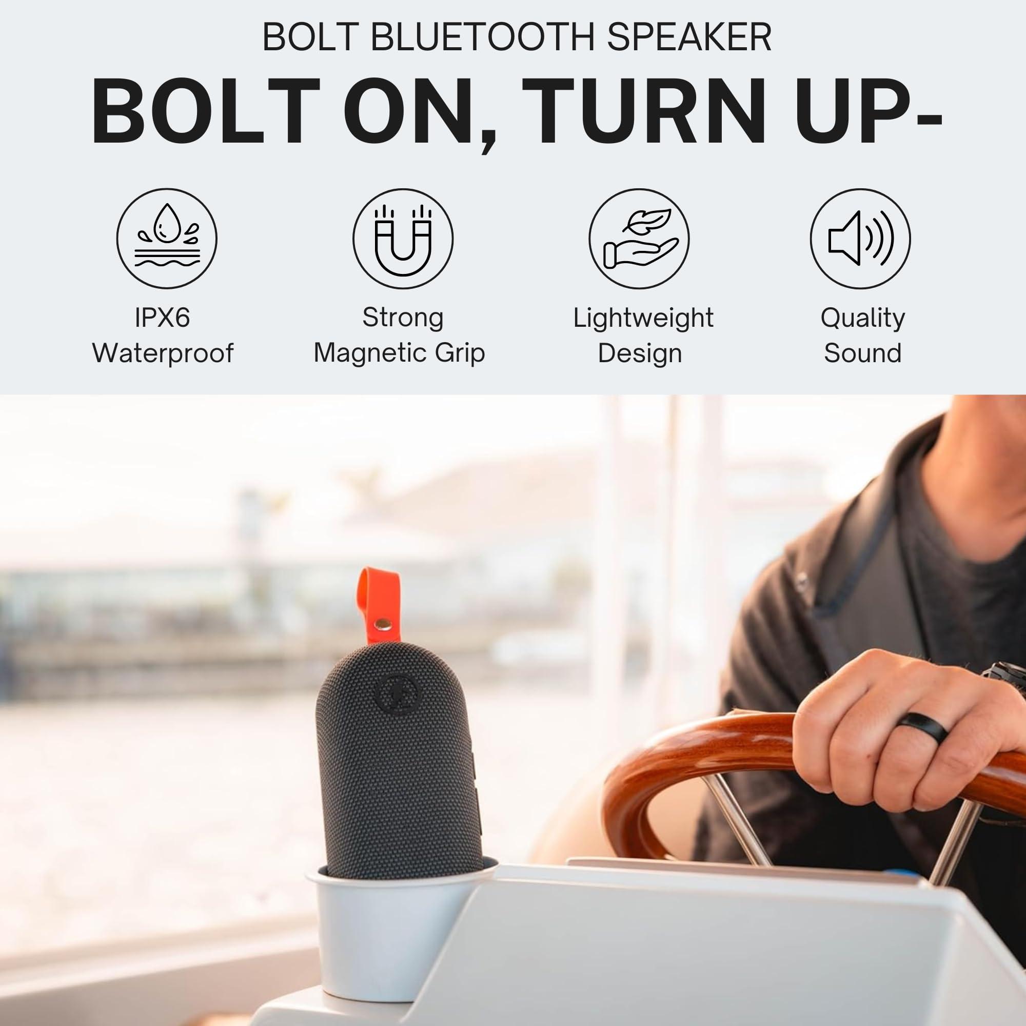 Outdoor Tech Outdoor Tech - Bolt Wireless Bluetooth Speaker Portable Wireless Speaker with Magnetic Grip and IPX6 Waterproof Protection