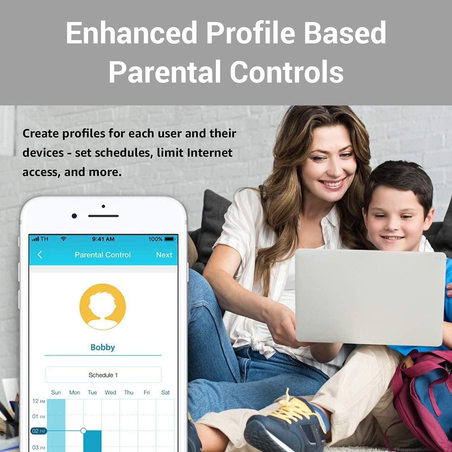 D-Link D-Link WiFi Router AC3000 Mesh Smart Internet Network Voice Control, MU-MIMO Tri Band Gigabit Gaming Mesh (DIR-3040-US)