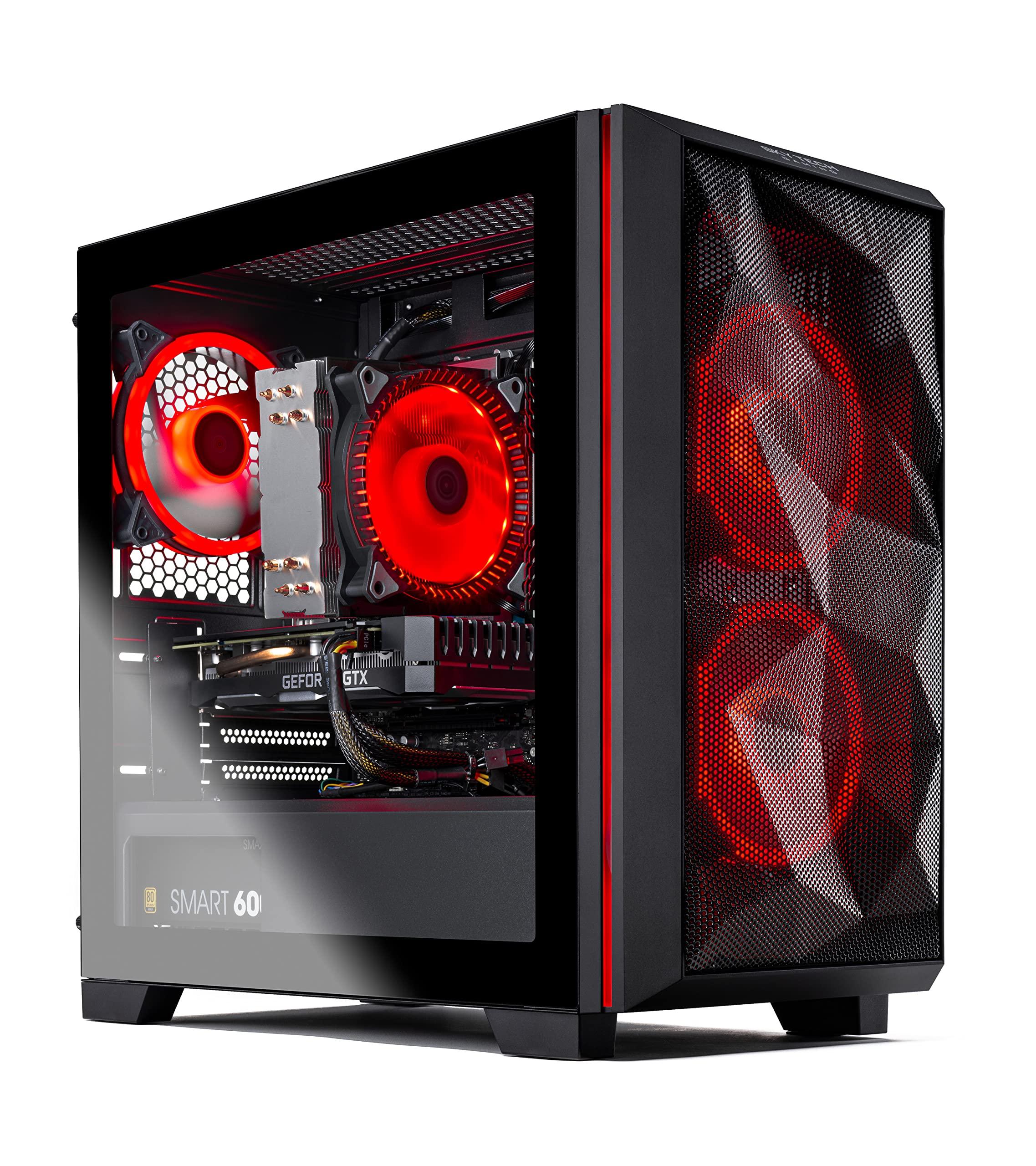 Skytech Gaming Skytech Gaming Chronos Mini Gaming PC Desktop AMD Ryzen 5 3600 3.6 GHz, NVIDIA RTX 3050, 500GB NVME SSD, 16GB DDR4 RAM 3200, 600W Gold PSU, Wi-Fi, Windows 11 Home 64-bit