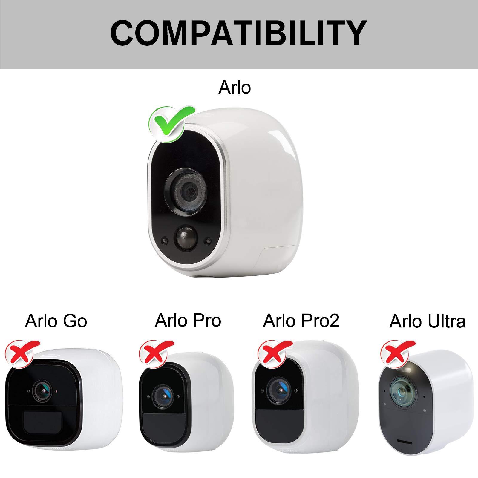 ALERTCAM ALERTCAM 2Pack Power Adapter Compatible with Arlo (Replace CR123A), with 25Feet/7.5m Weatherproof Outdoor Cable Continuously Power Your Arlo Camera, Not Compatible with Alro Pro and Arlo 2