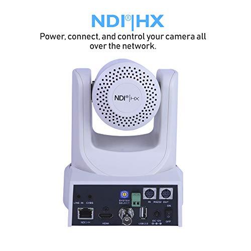 PTZOptics PTZOptics 30X-NDI 1080p Indoor Network Broadcast Camera - White