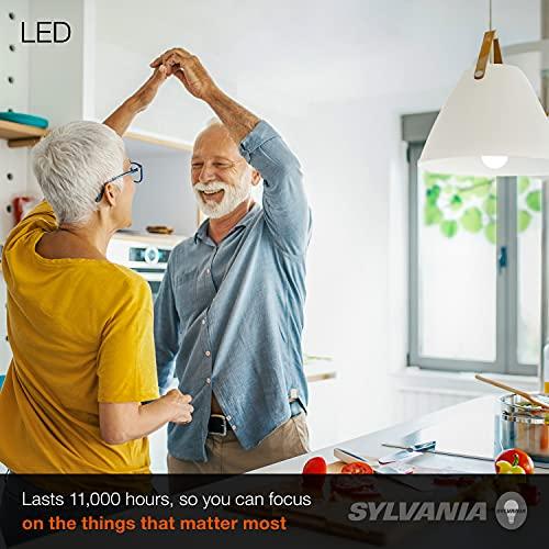 LEDVANCE SYLVANIA LED A19 Light Bulb, 100W Equivalent, Efficient 14W, 1500 Lumens, Frosted Finish, Daylight - 4 Pack (78103)