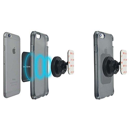 Tackform Solutions Phone Holder, Tackform Magnetic Phone Mount with Stick On Base [for Car, Kitchen, Bedside, Bathroom] Cell Phone Car Mount [Magnetic Phone Holder for Car] Sticky Adhesive Mount Holder for All Phones