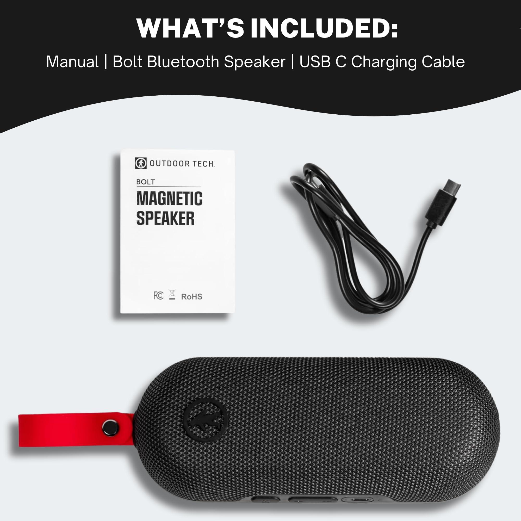 Outdoor Tech Outdoor Tech - Bolt Wireless Bluetooth Speaker Portable Wireless Speaker with Magnetic Grip and IPX6 Waterproof Protection