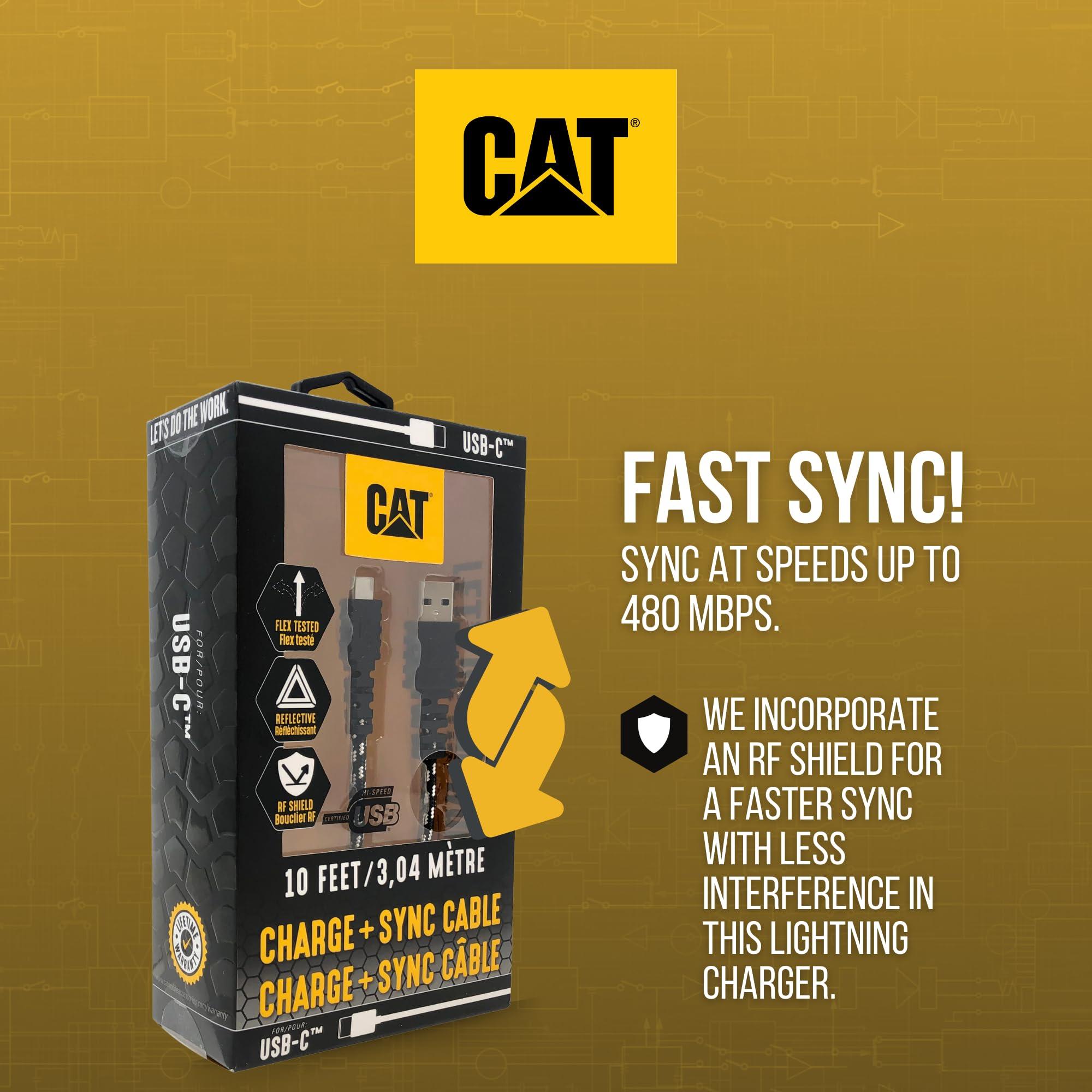 CAT CAT USB C Charger Cable - Fast Charging 10 ft Long - USB A Male to USB C - Certified Ultra Strong + Durable Charging Cable