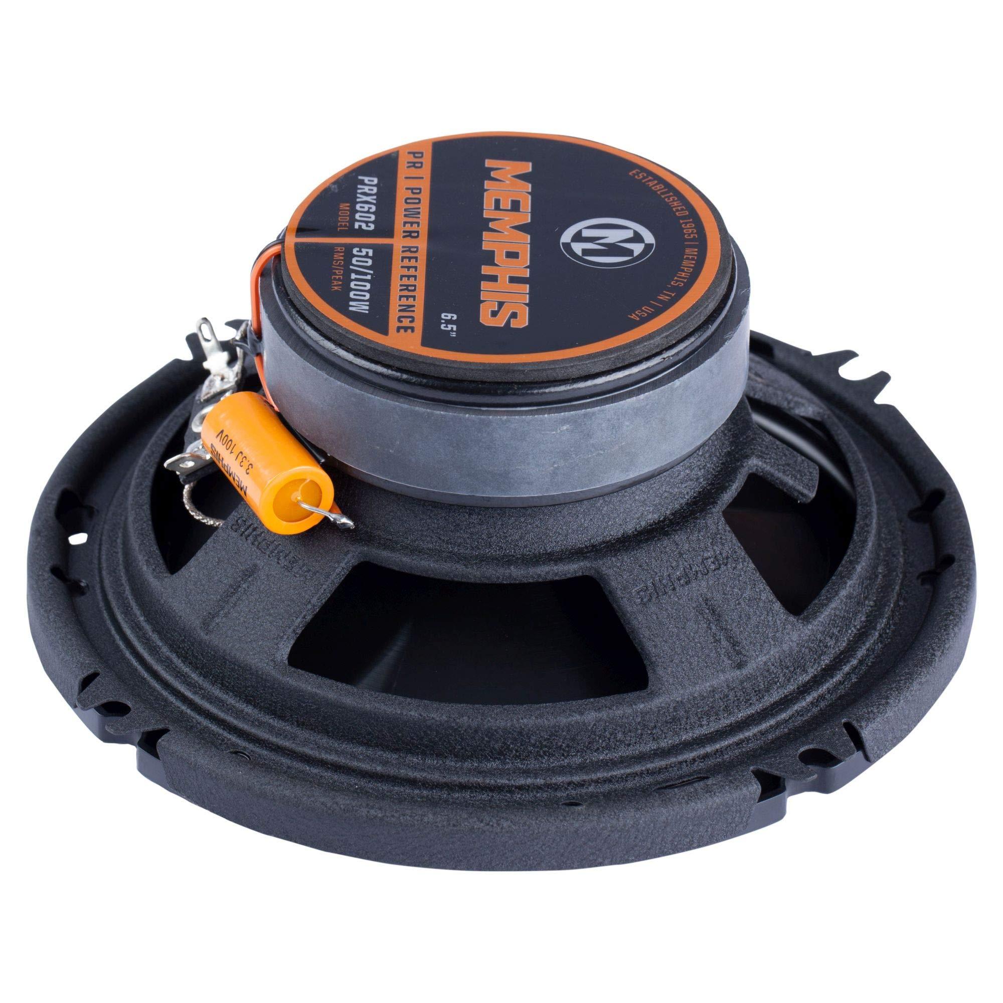 Memphis Audio Memphis Audio PRX602 Power Reference Series 6.5\" 2-Way Coaxial Speakers with Swivel Tweeters - Pair