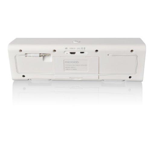 Microlab Microlab MD212 Bluetooth Wireless Portable Stereo Speaker for Tablet, Smartphone and Notebook (White)