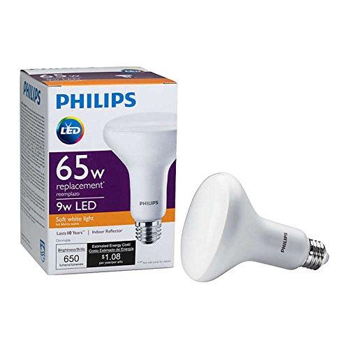Philips LED Philips 65W Equivalent LED BR30 Soft Flood Light Bulb with Dimmable Warm Glow, White