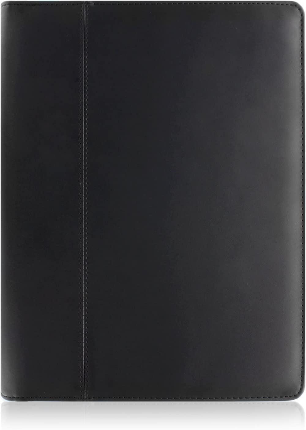 KHOMO KHOMO Universal Tablet Padfolio Zippered Case for iPad Pro 12.9 Inch - Black - Compatible with All Versions of iPad Pro 12.9 inches (KHO-1700)