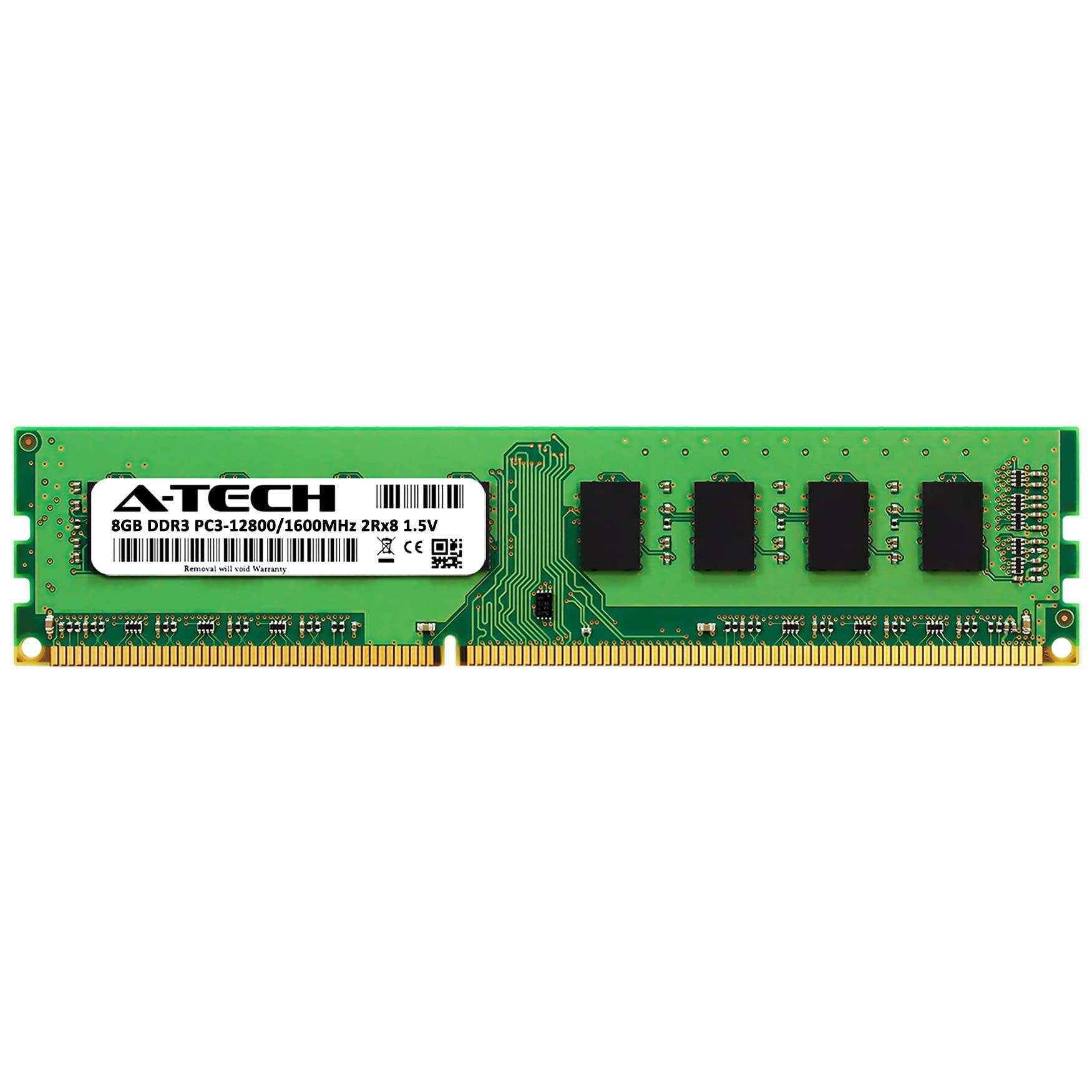 A-Tech A-Tech 8GB RAM for FOXCONN H61A, H61MX, H61MXL-K, H61MXV, H67A-S, H67MP-V, H67S, H81MP-FU3, H81MX-D, H81MXV-D, H87MX, Quantumian1 | DDR3 1600MHz PC3-12800 DIMM 1.5V Non-ECC UDIMM Memory Upgrade