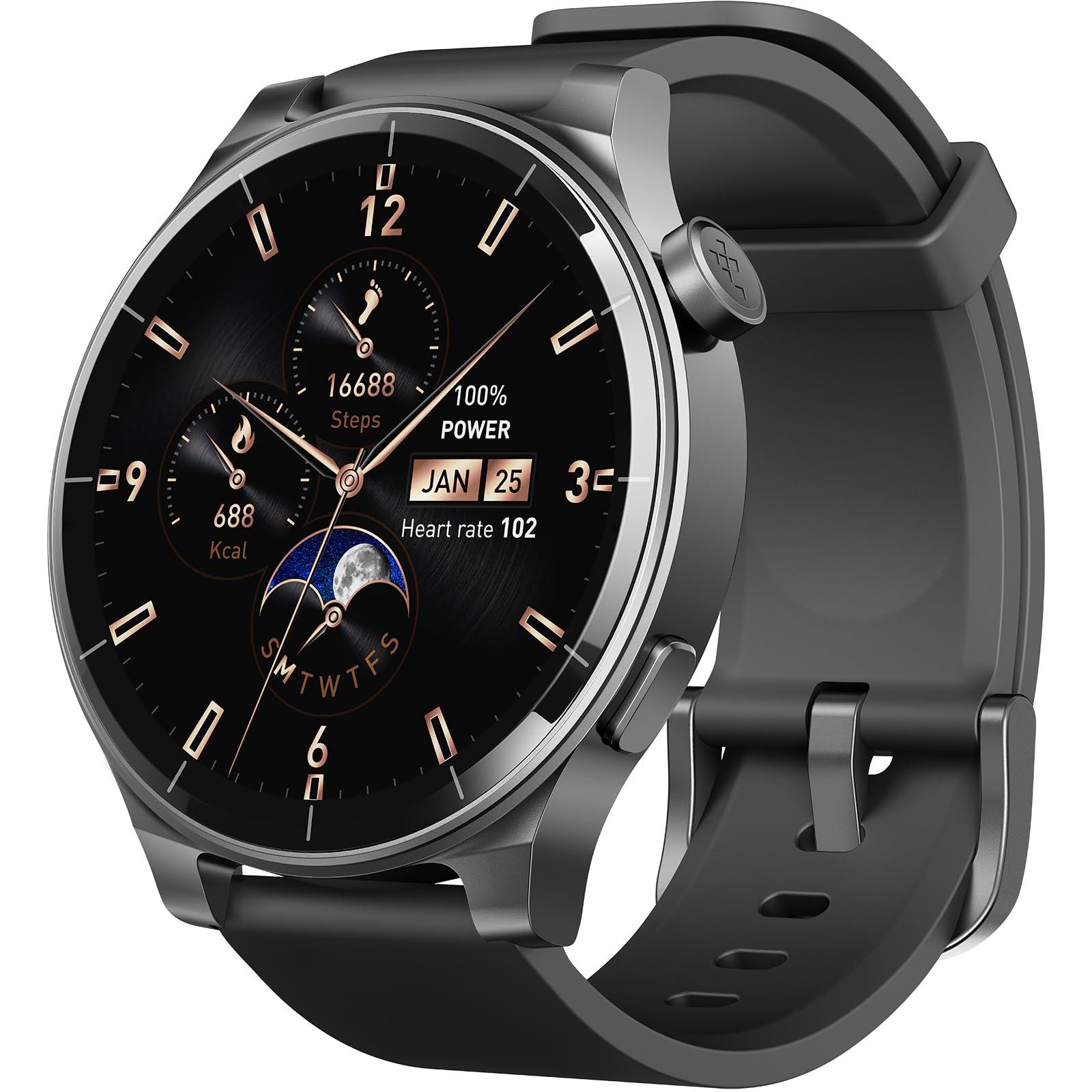 TOZO TOZO S5 Smartwatch (Answer/Make Calls) Sport Mode Fitness Watch, Black + T10 Wireless Bluetooth in-Ear Headphones Black