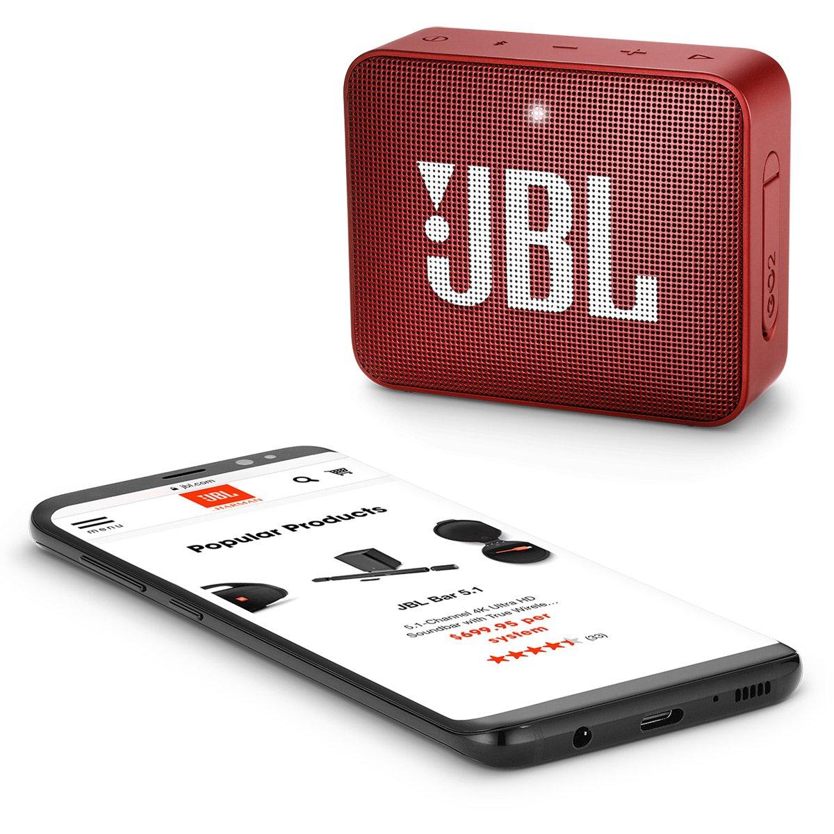 JBL JBL GO2 - Waterproof Ultra Portable Bluetooth Speaker - Red